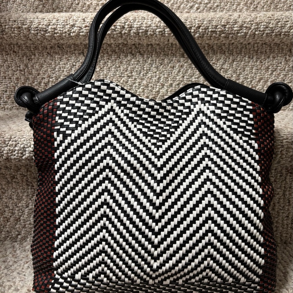 Black and White Chevron Women's Bag